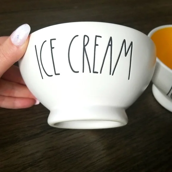 Rae Dunn ice cream bowls- set of 2. - Picture 3 of 3